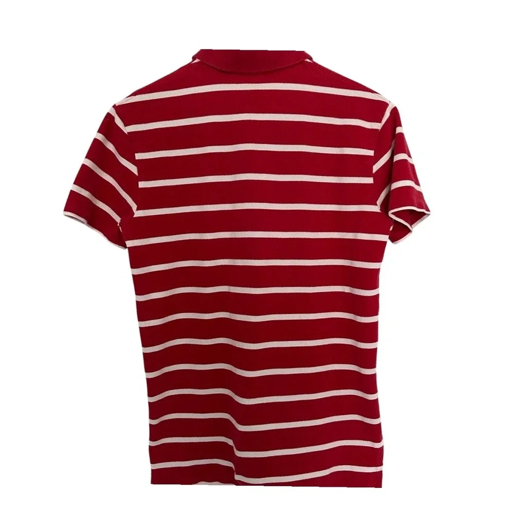 Polo Ralph Lauren Custom Fit knit short sleeve polo shirt‎ men's medium red